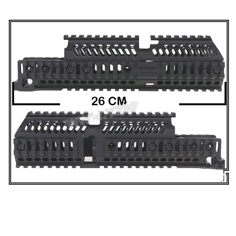 AK47 Тактический Quad Rail Пикатинни Handguard системы ЧПУ алюминий полная длина тактический для AK AEG/GBB винтовки B30 B31 Охота Вечерние