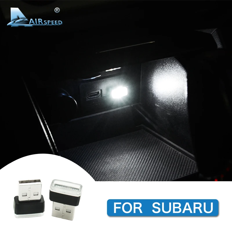 

AIRSPEED 2 шт. атмосферные светодиодсветодиодный Автомобильные фары USB для Subaru Forester Impreza Outback Legacy STI XV аксессуары для стайлинга интерьера автомоб...