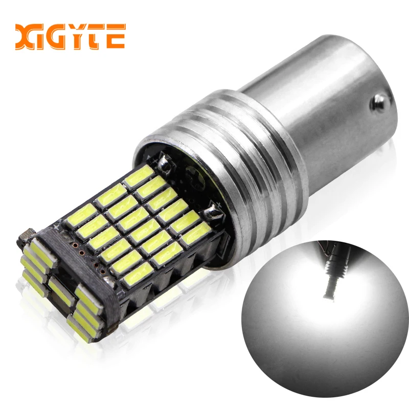 1 шт. 1156 P21W BA15S светодиодный светильник для автомобиля 850LM 4014 45SMD авто заднего хода s