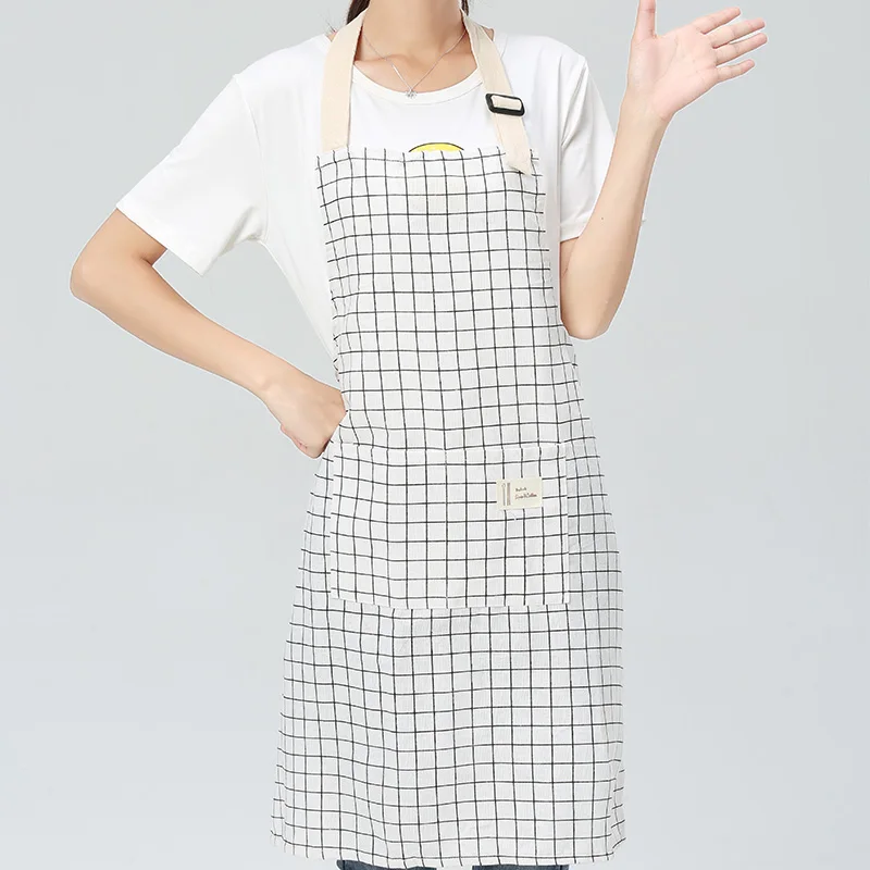 style2 SINSNAN горячий модный женский и мужской Регулируемый хлопковый льняной высококачественный кухонный фартук для приготовления пищи, выпечки, ресторанный передник - Цвет: style2