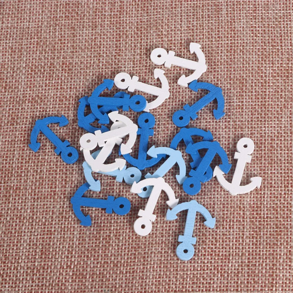 100 шт. деревянные подвески в виде якоря и шлема|decorative buttons|decorative decorativedecor diy |