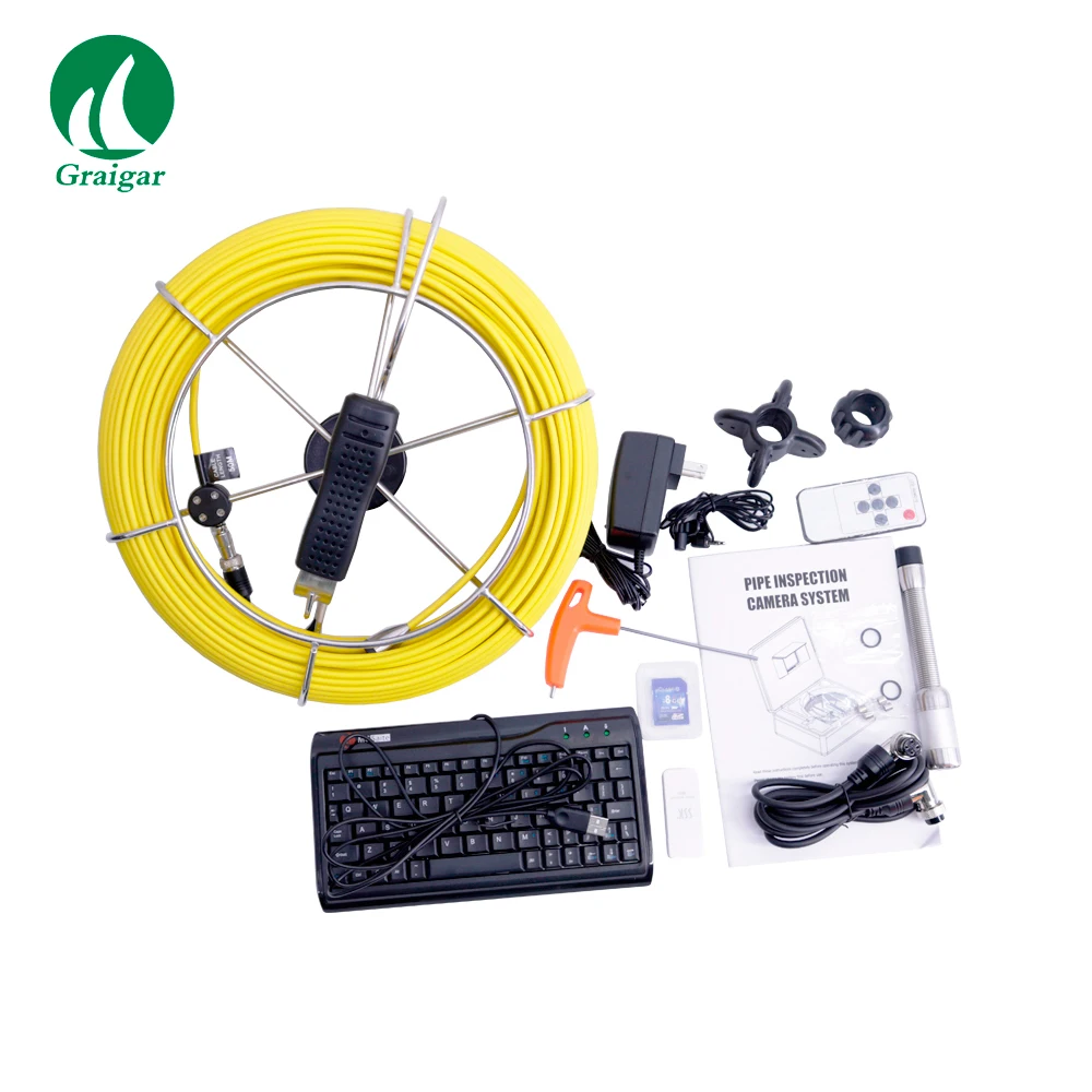 710 DNLK труба Инспекционная камера 7-дюймовый цветной монитор TFT с 512 передатчиком