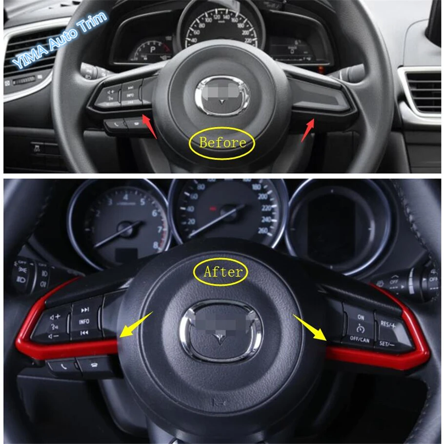 Lapetus Автомобиль Стайлинг рулевая лента для колес крышка отделка Подходит Mazda 2 Demio