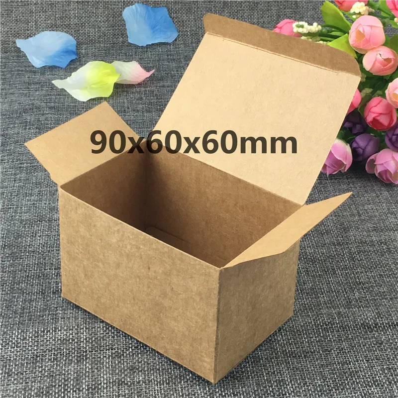 12 шт./лот 9x9x6 см Крафт пустые бумажные подарочные коробки для игрушек зажим