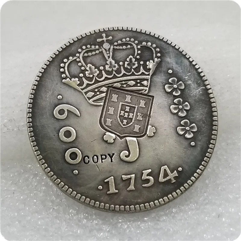 Копия монеты 1754 бразилиана 640 правления ND(1809) | Дом и сад