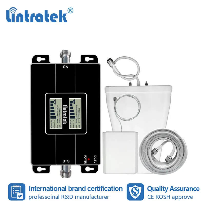 Lintratek gsm 4G 900 1800 MHz сотовый усилитель сигнала 2G DCS ретранслятор LTE Band 3 сотового