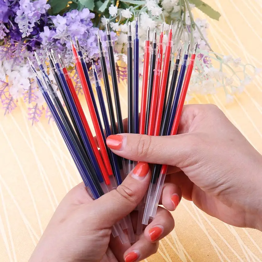 

20 PCS Neutral Ink Gel Pen 0.5mm Refill Neutral Pen Good Quality Bullet Refill 3 Colors For Office And School High Quality