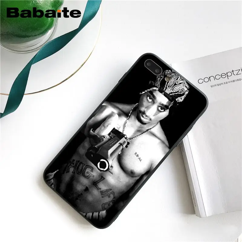 Babaite 2Pac Tupac Amaru Shakur чехол для телефона для iphone 11 Pro 11Pro Max X XS MAX 6 6s 7 7plus 8 8Plus 5 5S SE XR