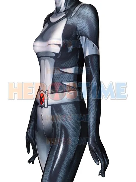 Черно-серый костюм X-men с 3D принтом для косплея Лаура Кинни Женский и детский из