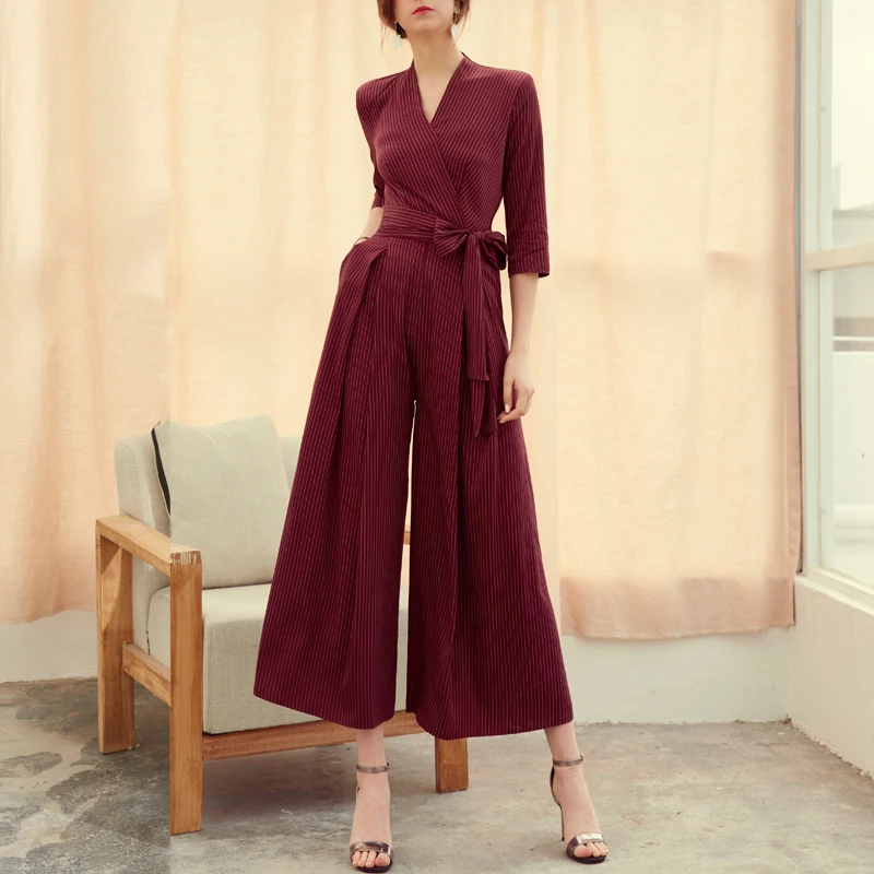 2023 summer Broad-legged Pants High waist Slim Fashion Loose Drop Sense Straight Cylinder Connected Suit Summer Women's Wear new