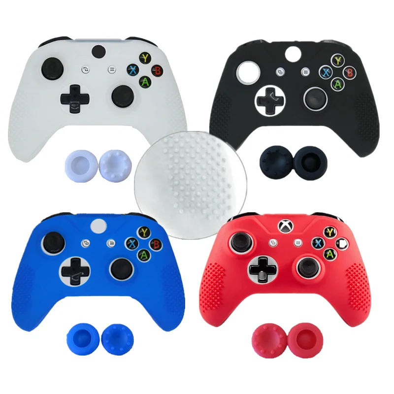 Нескользящий Силиконовый чехол для Xbox one S защитный джойстика колпачки больших