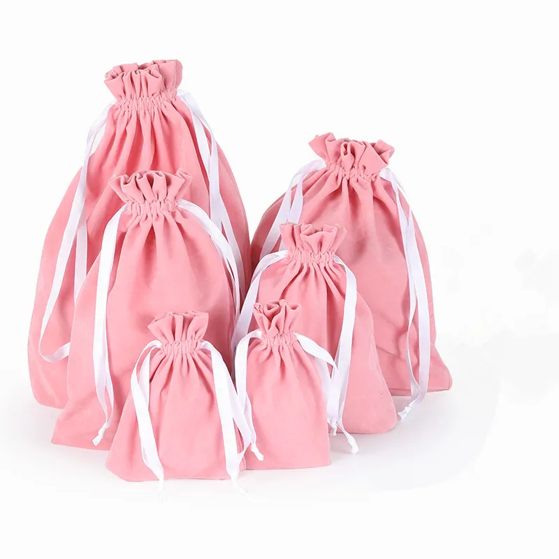 

10pcs/lot High Quality Packaging Velvet Bag Jewelry Bag Pouch Wholesale Drawstring Pouch Bags For Christmas Wedding Gifts