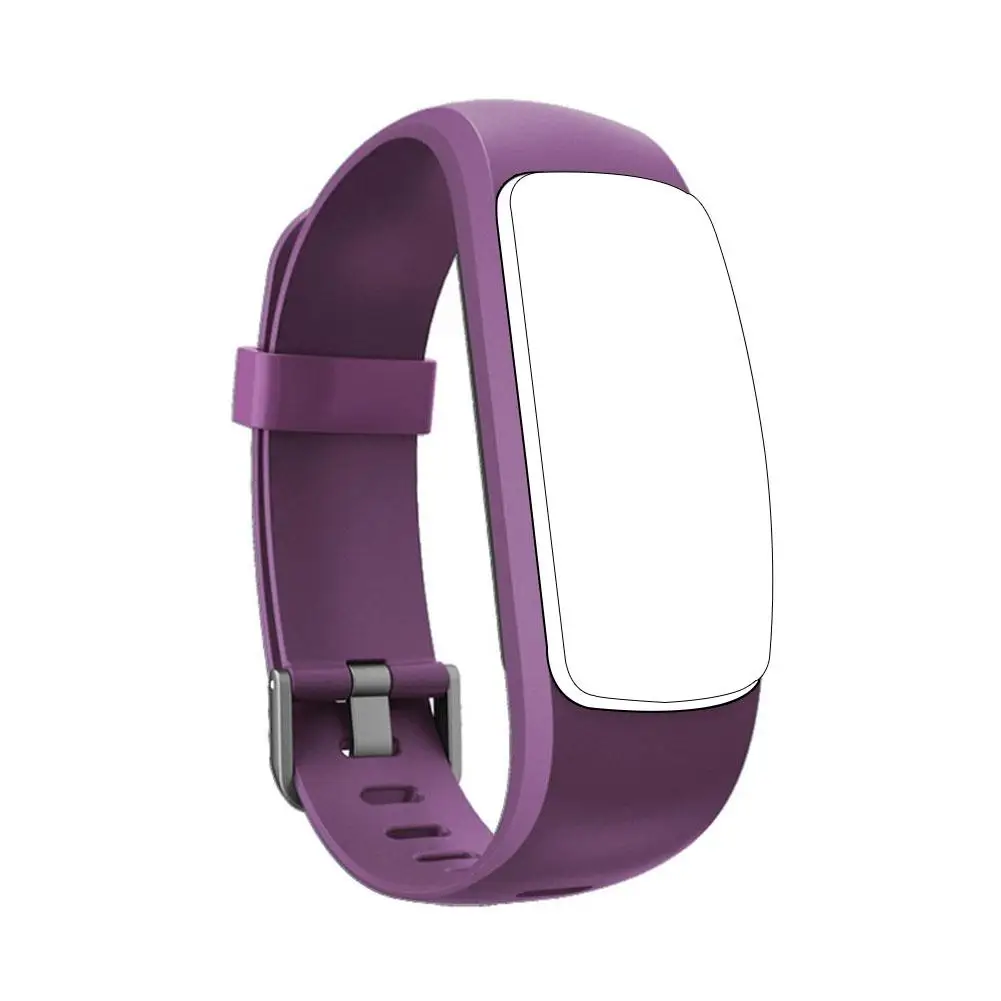 Purple Красочный умный Браслет, регулируемый браслет, цветной ремешок для часов, сменный аксессуар для фитнес-трекера ID107 Plus HR - Цвет: Purple