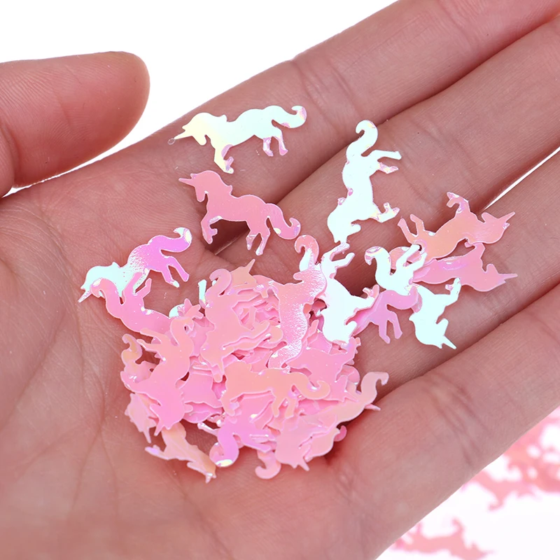 15 г/упак. Мини DIY кукла единорог модель игрушки Декор блестки наполнитель