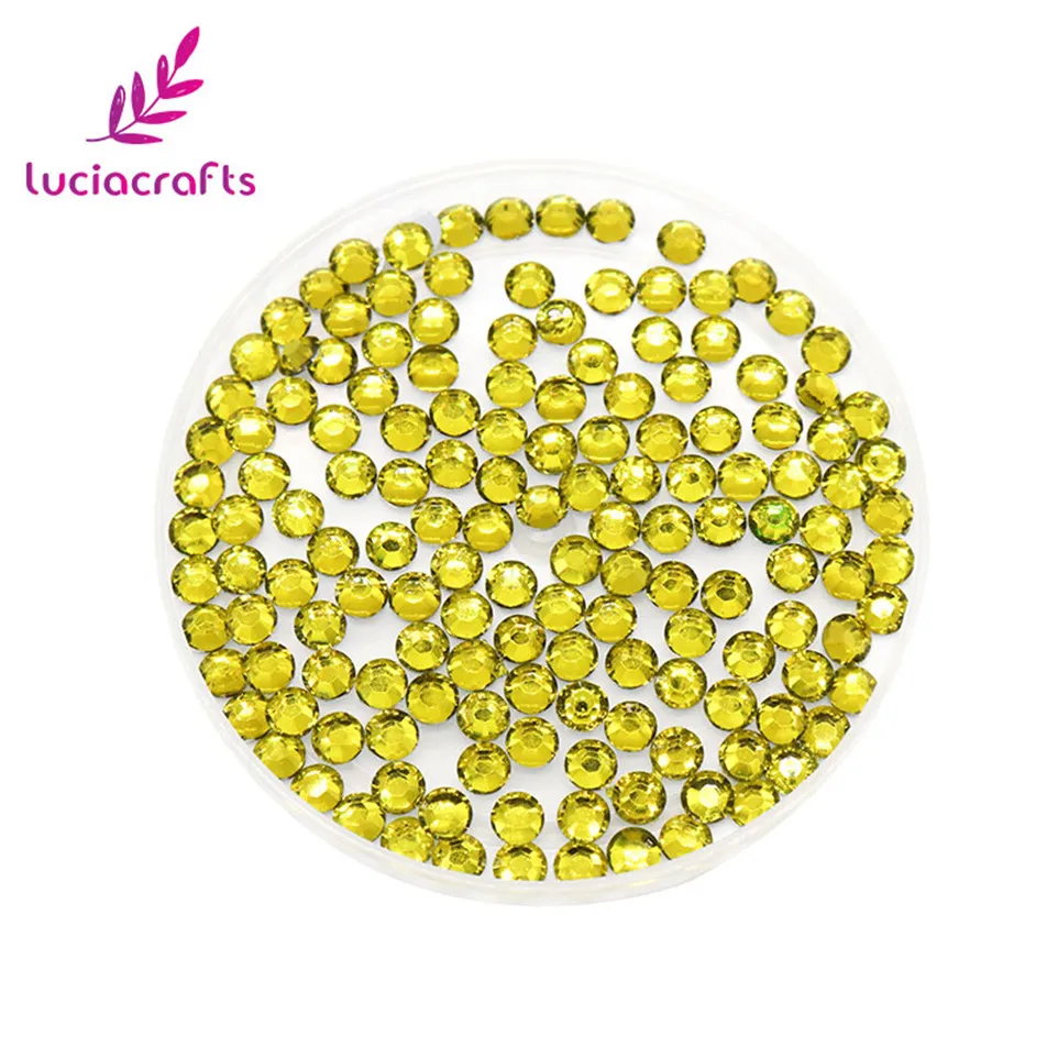 Lucia crafts 16 цветов для резки 5 мм 500 шт./лот SS20 Стразы с плоской задней поверхностью DIY для мобильного телефона Стразы для дизайна ногтей F0801