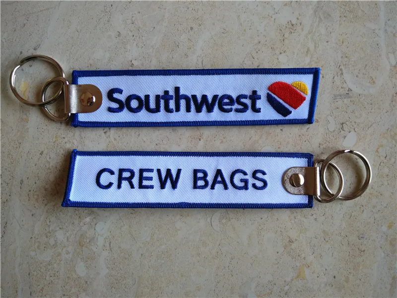 Southwest Airlines Crew Bags Tag вышитый брелок от производителя|crew bag tag|crew bagairline crew |