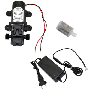 Мембранный Водяной насос, миниатюрный насос с переходником 12 В-6 А для полива сада, 18 мм, 12 дюйма, наружная резьба, 12 В, 60 Вт, DC