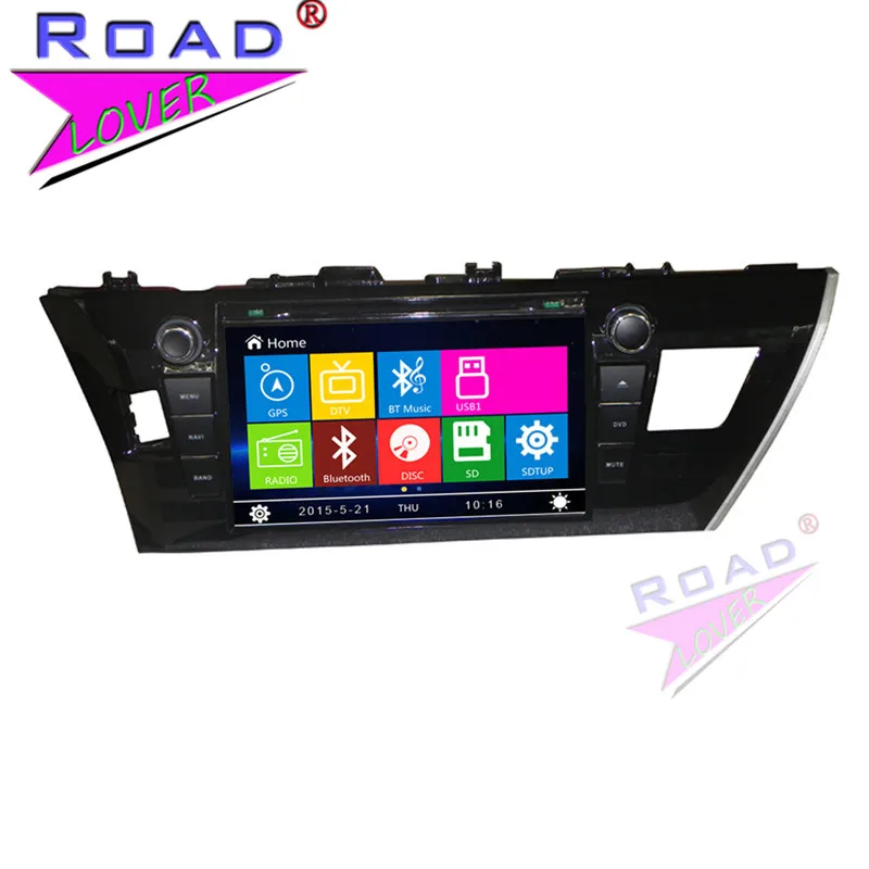 Автомобильный медиацентр TOPNAVI Wince 6 0 два Din 9 дюймов DVD плеер для Toyota Corolla 2013 стерео