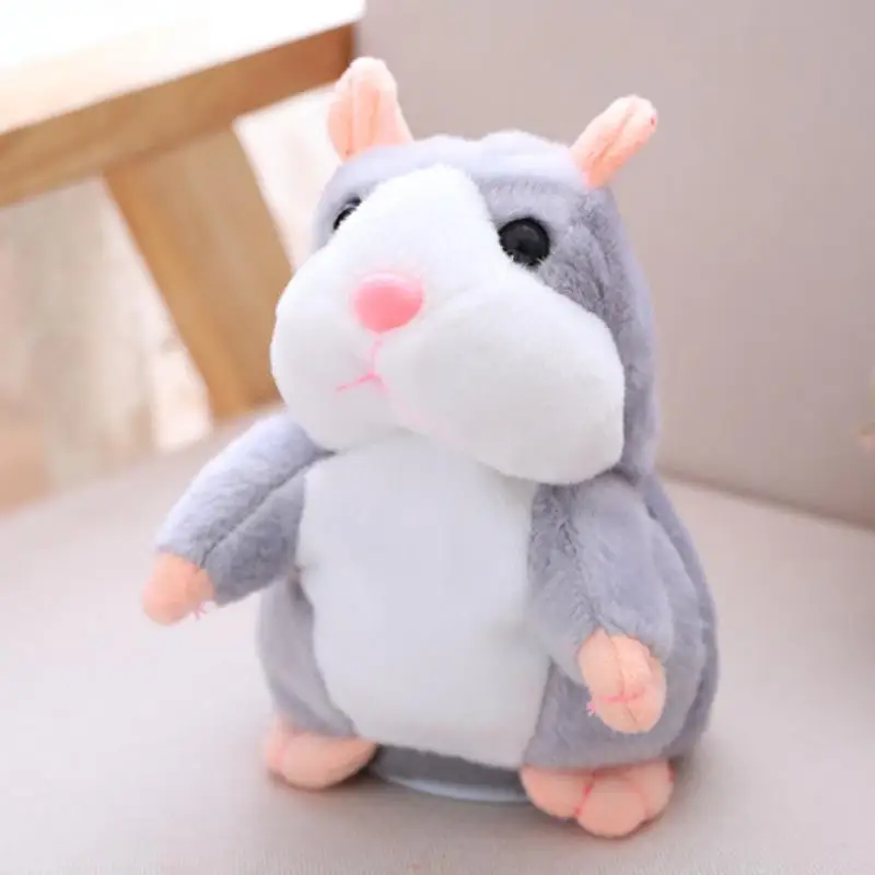 18cm Nodding Горячая говорящий хомяк электронный питомец плюшевая игрушка милая звуковая Запись Хомяк обучающая игрушка для детей подарок на день рождения для мальчика и девочки - Цвет: 18cm Nodding