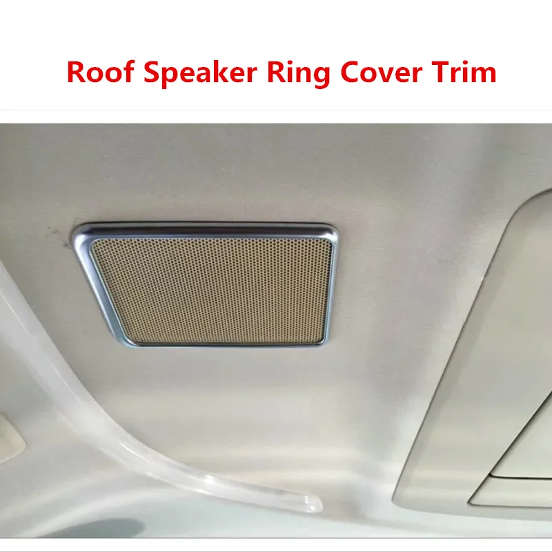 

For Toyota Alphard 2016 to 2018 Roof Speaker Ring Or Rear Door Speaker Ring Cover Trim Abs Chrome 4 Pcs Car Styling Auto Part