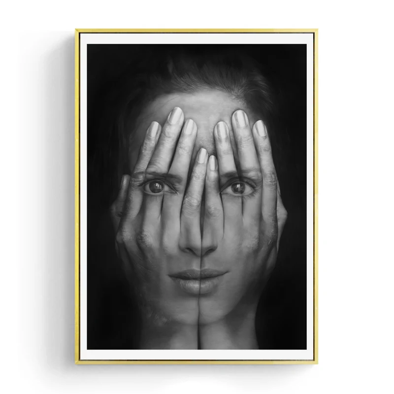 

Nordic Canvas Posters And Prints Wall Art Black & White Girl Painting Wall Pictures for Home Decoration, Quotes Wall Decor