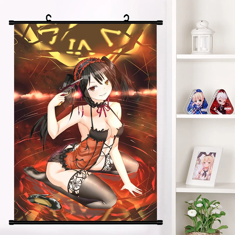 Аниме Манга свидание живой кошмар тобичи оригами ятогами тенка настенный свиток