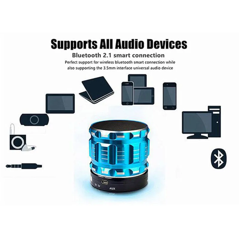 Soropin S28 мини-динамик bluetooth fm + Micro SD/TF стерео громкой связи Портативный беспроводной