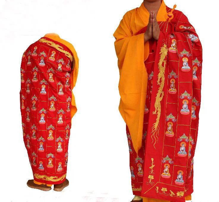 Буддийские монахи унисекс тысяча будд буддийские одежда для медитации вышивка