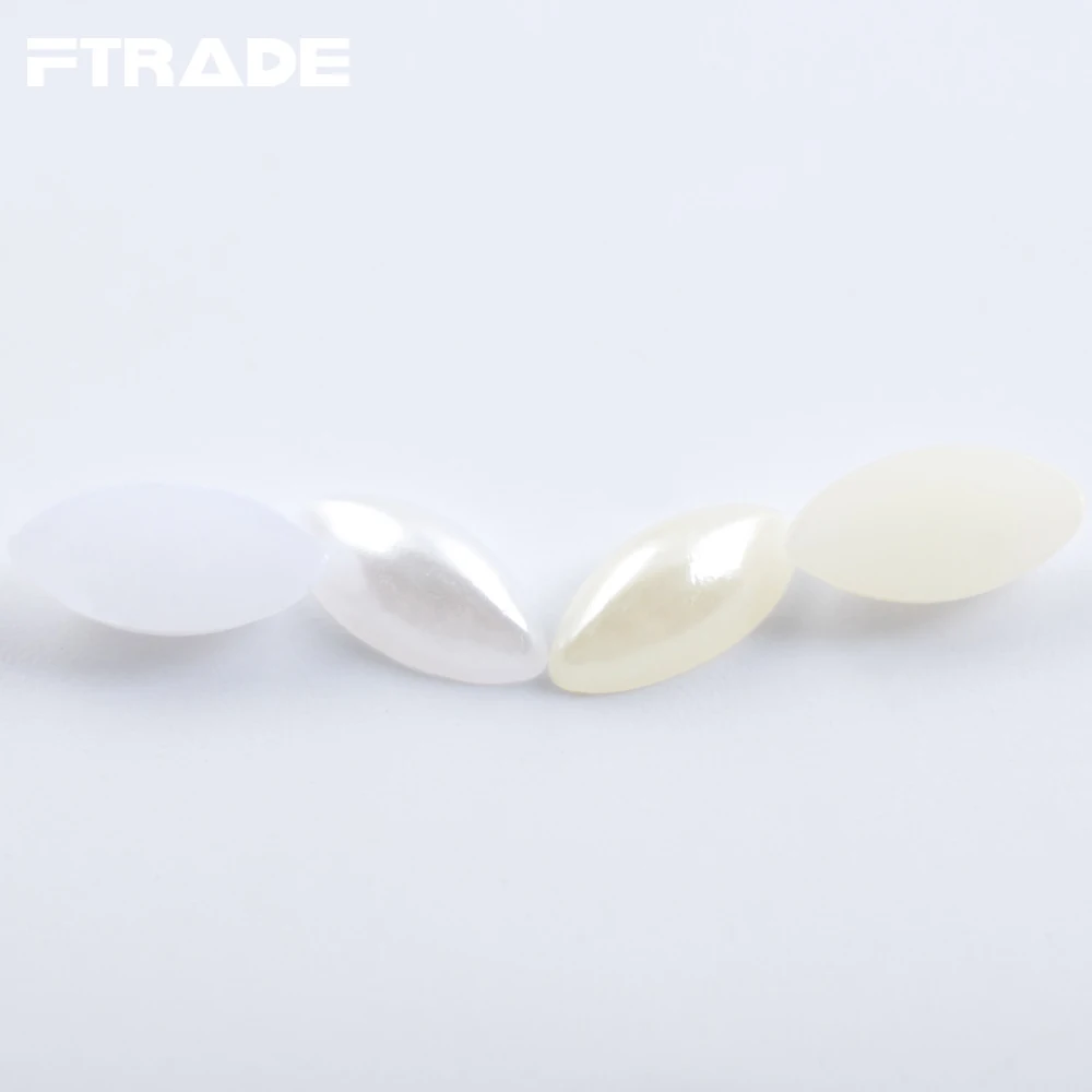 6 размеров жемчужины в виде конского глаза цвета слоновой кости/белого без