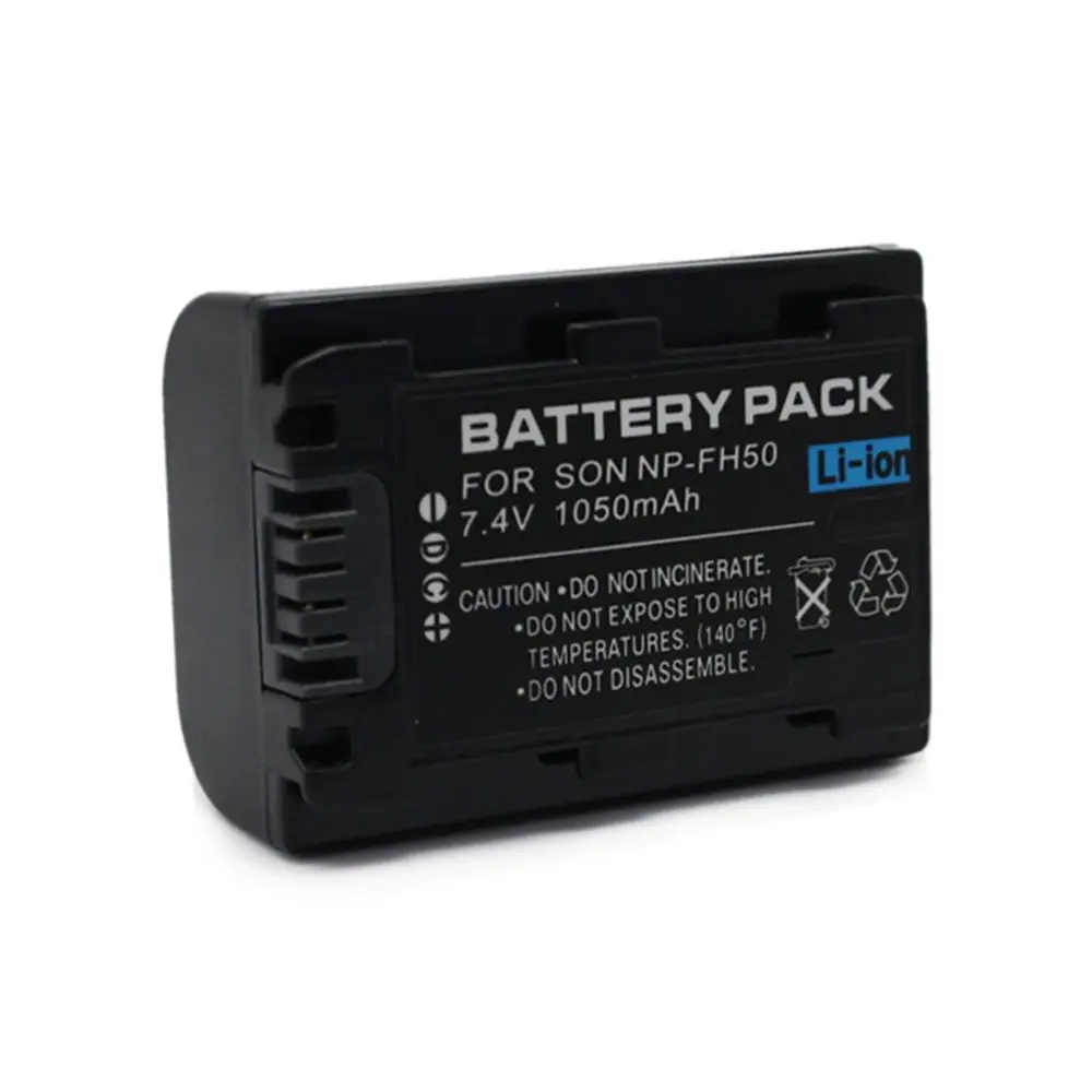 WHCYonline 1050 мАч NP FH50 батарея для камеры SONY HDR CX12E CX7E SR10E/SR11E SR12E HDRSR7E HDRSR8E|np fh50|camera batterybattery