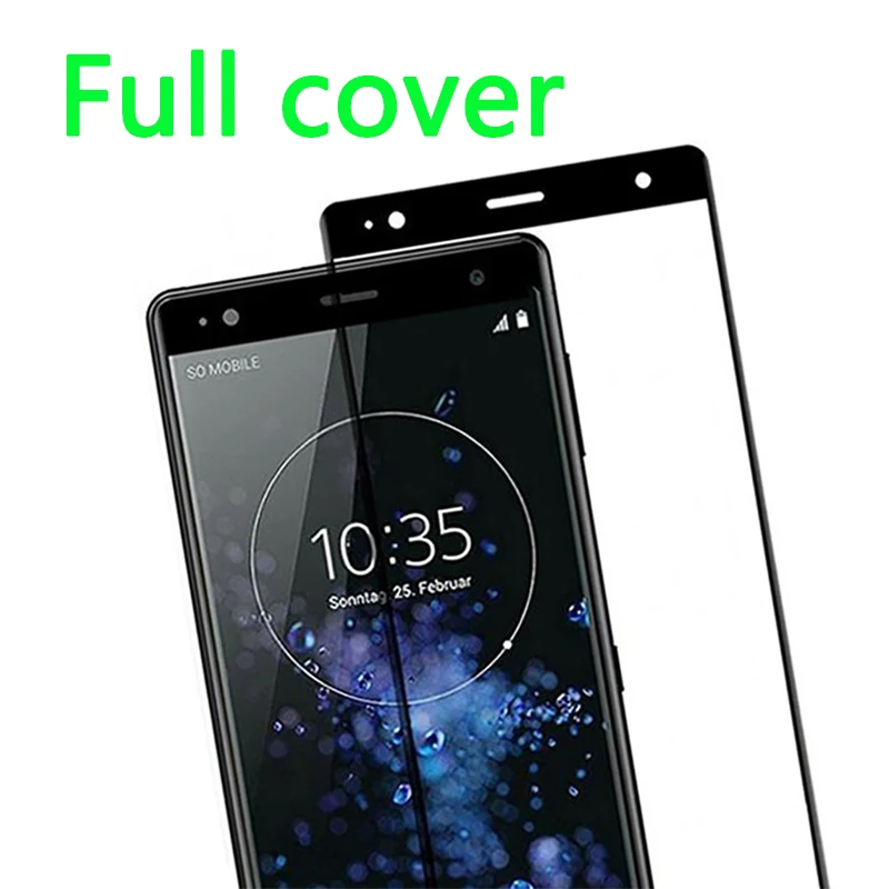 for sony xperia xa ultra glass xz2 screen protector compact xa1 plus tempered protective glas protect film |