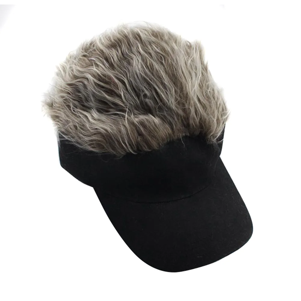 Newly 1 Pcs Wig Baseball Hat Sun Visor Cap with Spiked Hair Winter Warm Outdoor Caps BN99