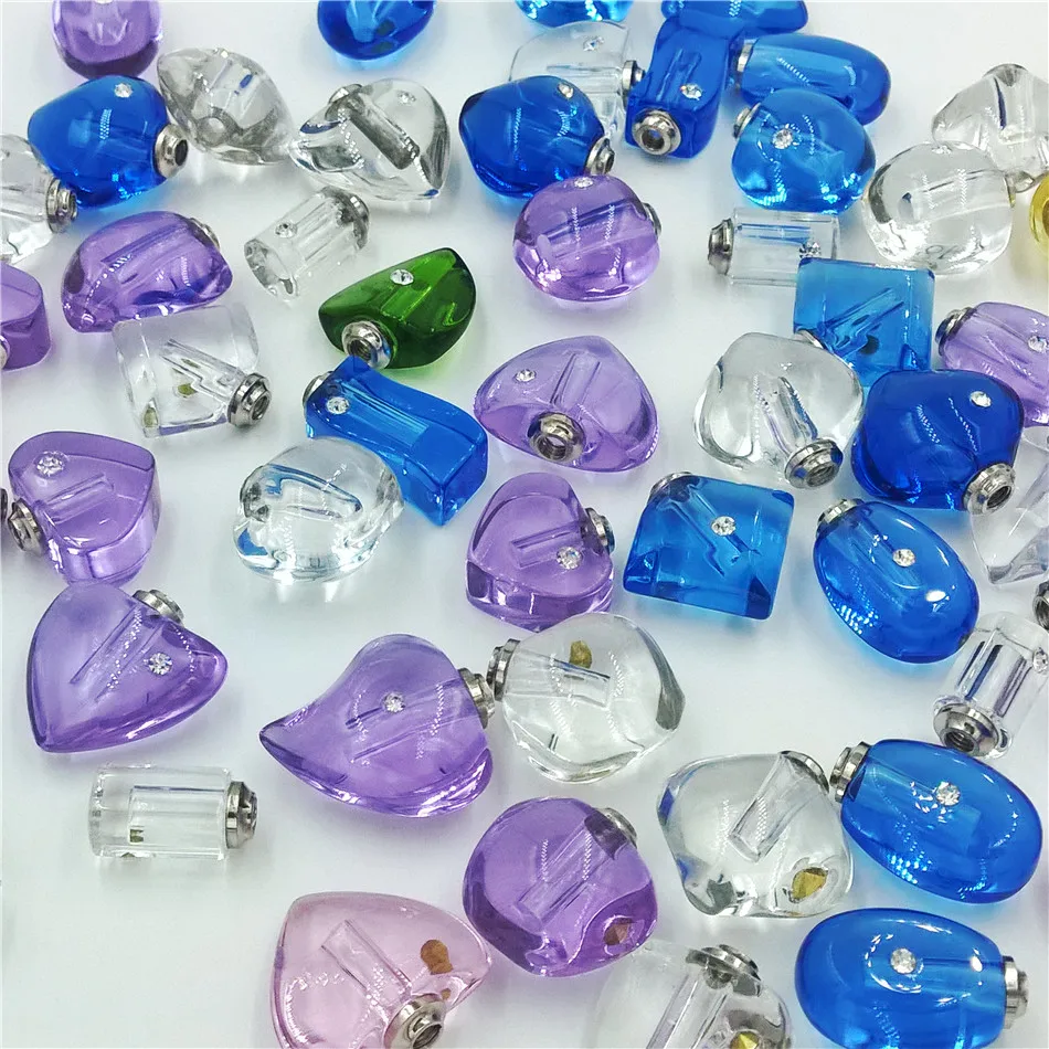 100 штук смешанные дизайны хрустальные флаконы подвески для флаконов духов