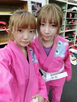free shipping sunrise fightwear bjj gi uniform pink with cat embroidery womens girls bjj gi