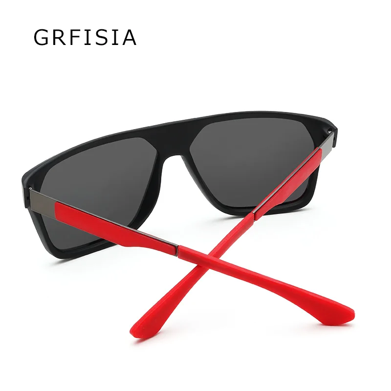 GRFISIA квадратные поляризационные солнцезащитные очки мужские TR90 сверхлегкие