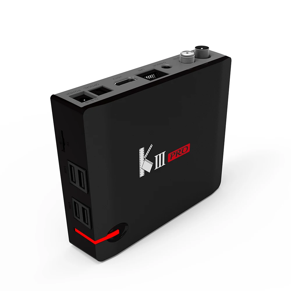 MECOOL KIII PRO DVB-S2 DVB-T2 DVB-C Android 7.1 TV Box 3GB 16GB Amlogic S912 Octa Core 4K Media Player Combo Set Top PowerVU | Электроника