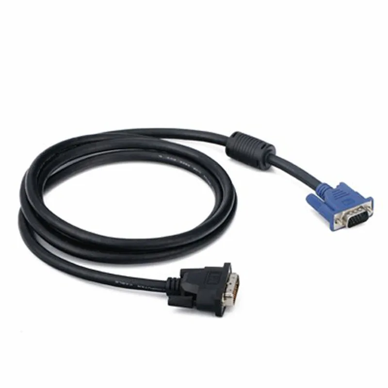 DVI to VGA кабель DVI-I Dual Link Мужской 24 + 5 M/M Видео Кабель-адаптер для разъемов 6 FT 1 м |
