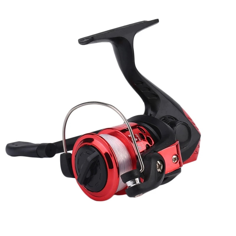 Yumoshi Red Jl200 Electroplating Fishing Reel Gear Ratio 5.1: 1 Spinning With Line Hot New Style | Спорт и развлечения
