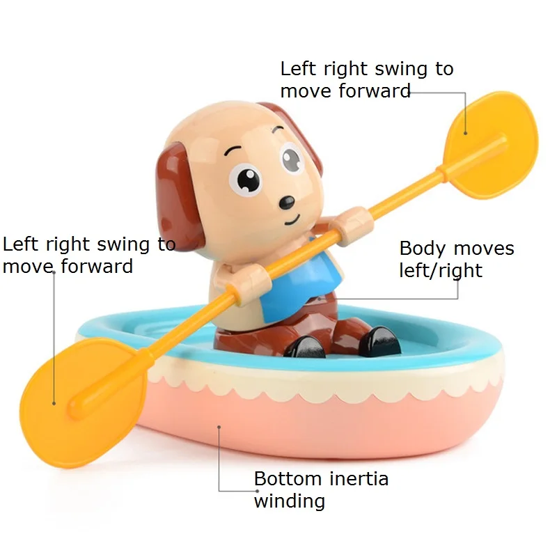 Детские игрушки для купания с изображением милой свинки мальчиков собака на