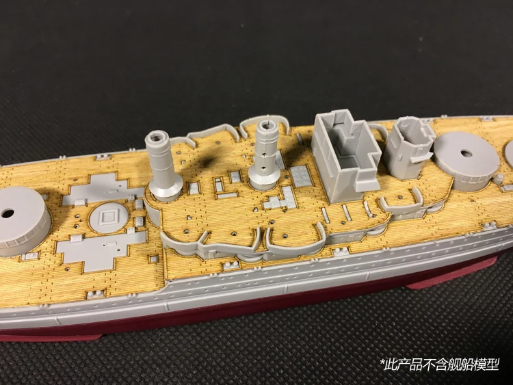 Фото Деревянная палуба в масштабе 1/700 для модели корабля Trumpeter 05781 USS Tennessee BB-43 1941 года №2
