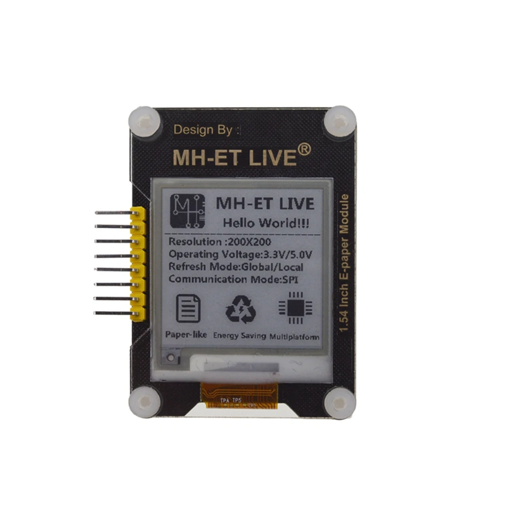 Модуль электронной бумаги 1 54 дюйма E-Ink экран дисплея EInk SPI поддержка глобальной