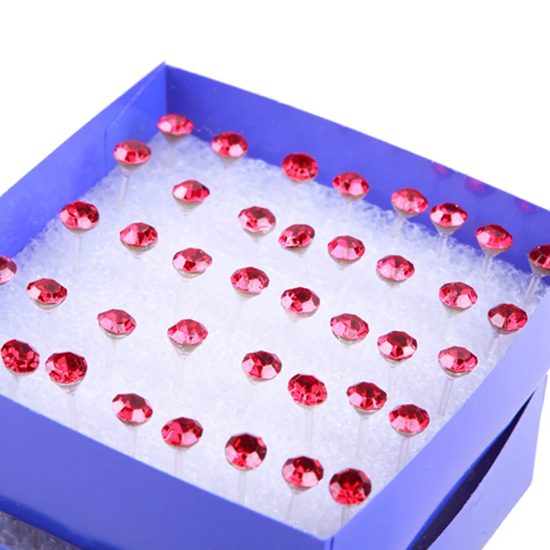 20 пар/компл. круглые серьги гвоздики с кристаллами Женская Модная бижутерия