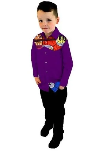 

2019 new arrival fashion style african children cotton plus size shirts XS-XXXL