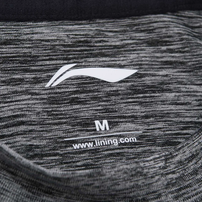 Li-Ning мужские беговые Футболки с длинным рукавом дышащие спортивные футболки