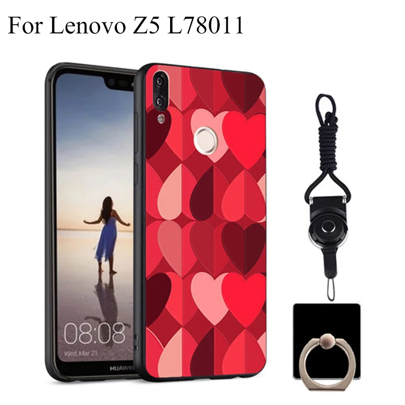 Мягкий чехол из ТПУ для телефона Lenovo Z5 L78011 Z 5 силиконовый черный простой мягкий
