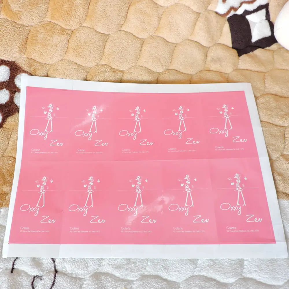 

custom printed logo paper gift adhesive sticker label