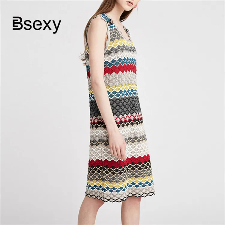 Летом 2019 года новый ажурный безрукавка крючок платье сексуальный халат|Женские