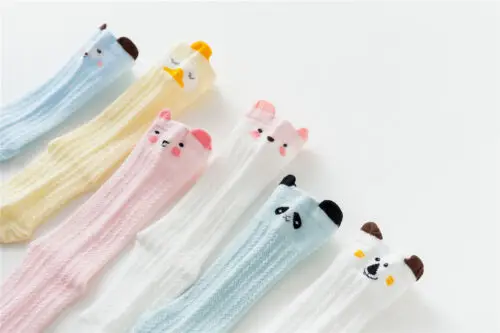 Мягкие повседневные Хлопковые гольфы до колена с бантиком для маленьких девочек