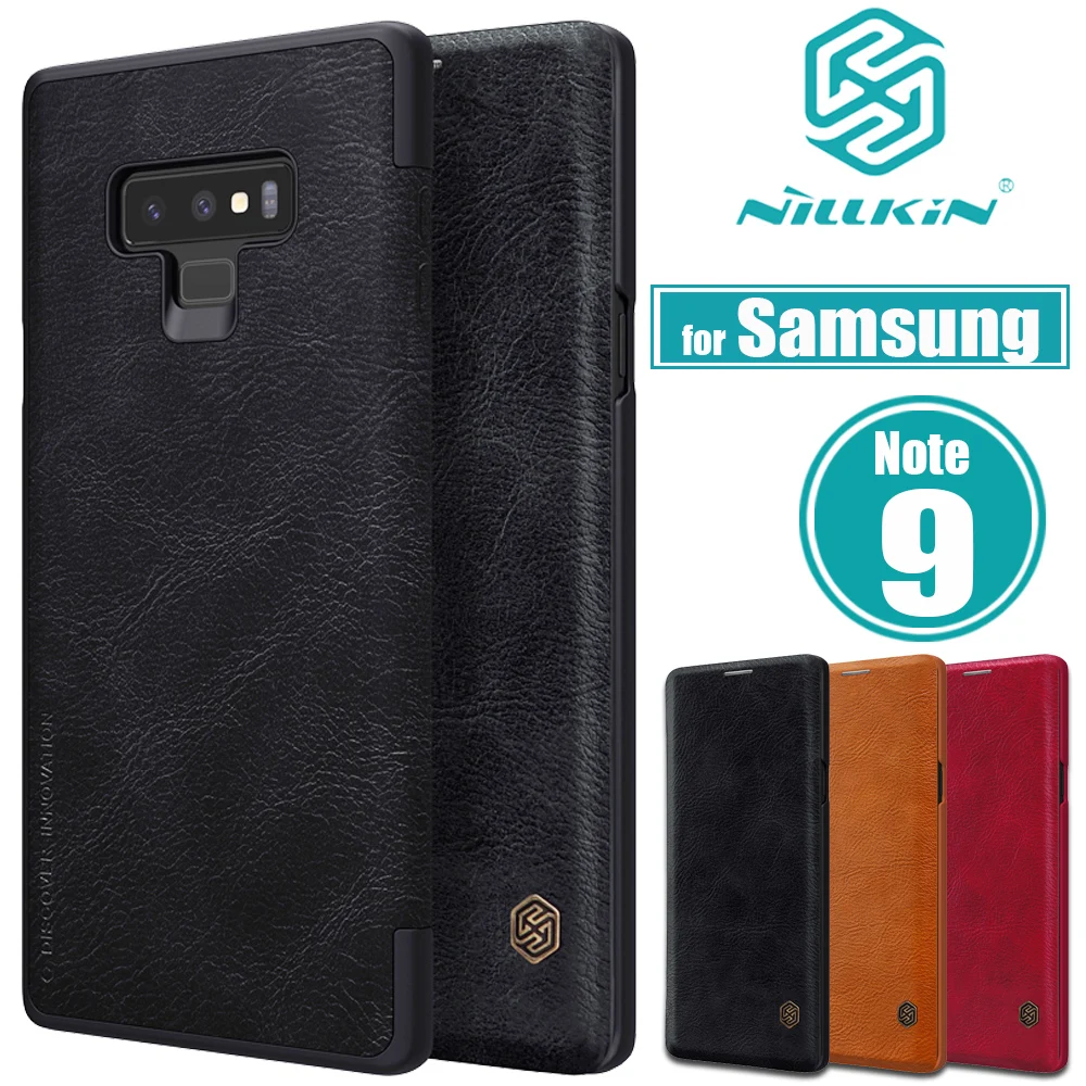 for Samsung Galaxy Note 9 Case Nillkin Retro Luxury PU Flip Wallet Card Slot Phone Smart Cases for Samsung Note 9 Note9 Cover
