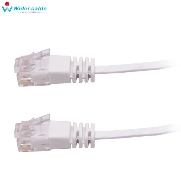 Сверхтонкий кабель Ethernet 2 фута белый цвет 32AWG тонкий интернет-шнур Lan голая медь